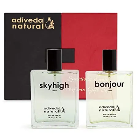 Adiveda Natural Skyhigh & Bonjour For Men Combo Eau de Parfum - 200 ml