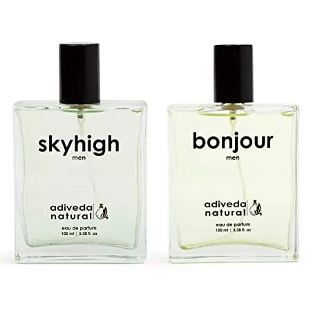 Adiveda Natural Skyhigh & Bonjour For Men Combo Eau de Parfum - 200 ml