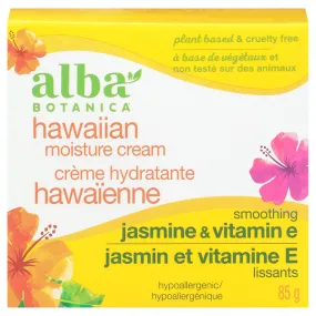 Alba Botanica Hawaiian Moisture Cream Jasmine & Vitamin E 3 oz