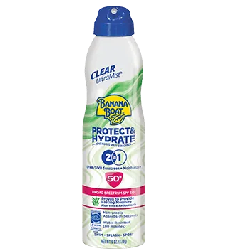 Banana Boat Clear Ultra Mist 2 In 1 SPF50  6 oz