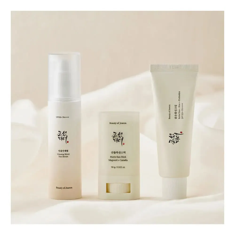 Beauty Of Joseon Perfect Hanbang Sun Trio Relief Sun   Matte Sun Stick   Sun Serum