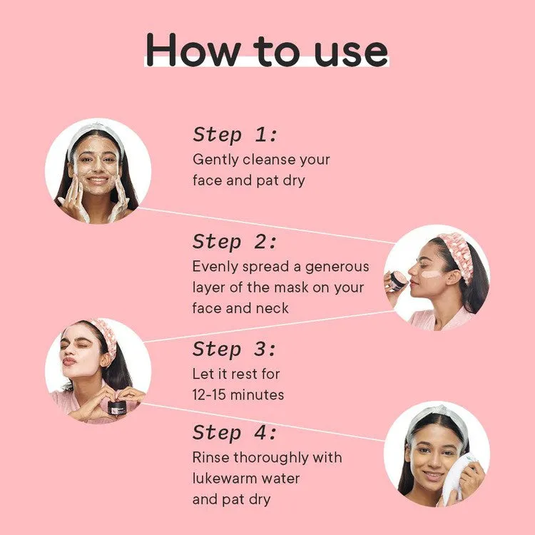 Brightening Pink Clay Mask with Cherry Blossom Radiance (Mini)