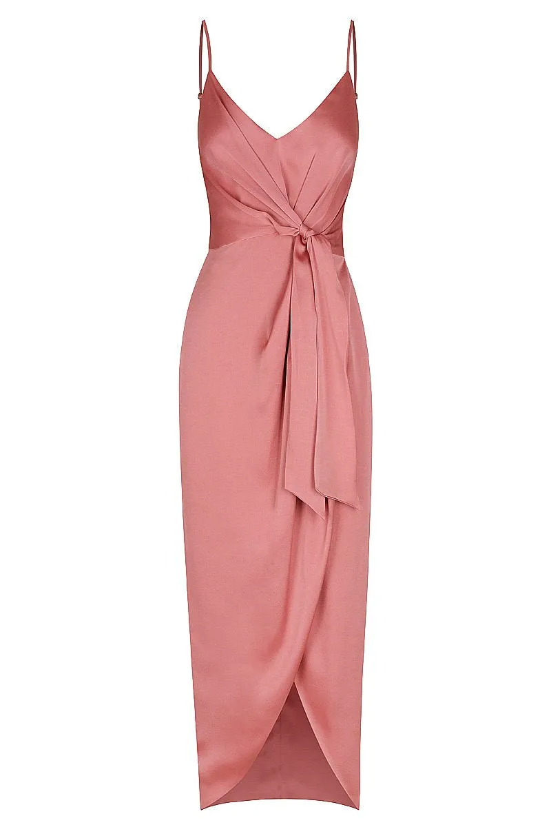 Cocktail Midi Dress Blush