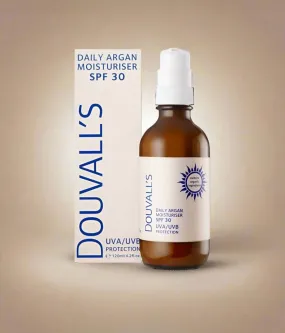 Douvall's Argan Daily Moisturiser with SPF30 UVA/UVB Protection, 120ml