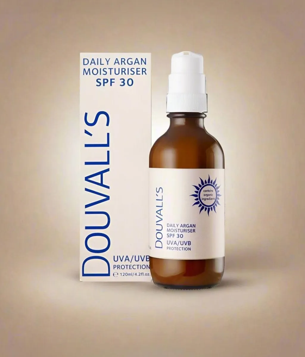 Douvall's Argan Daily Moisturiser with SPF30 UVA/UVB Protection, 120ml