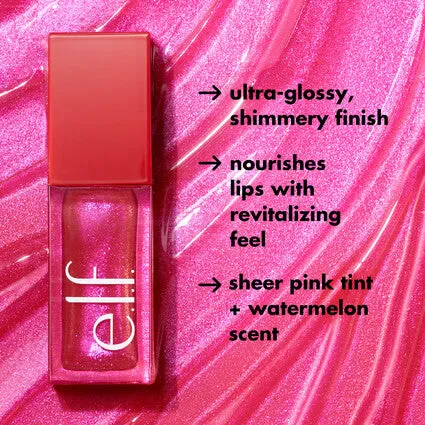 E.L.F Jelly Pop Glow Reviver Lip Oil (JUICY SPLASH OF SHIMMER)