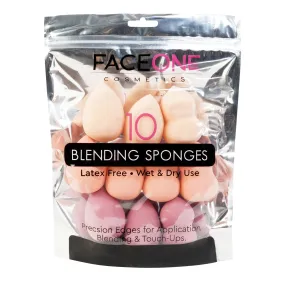 Faceone Cosmetics Blending Sponge 10pcs