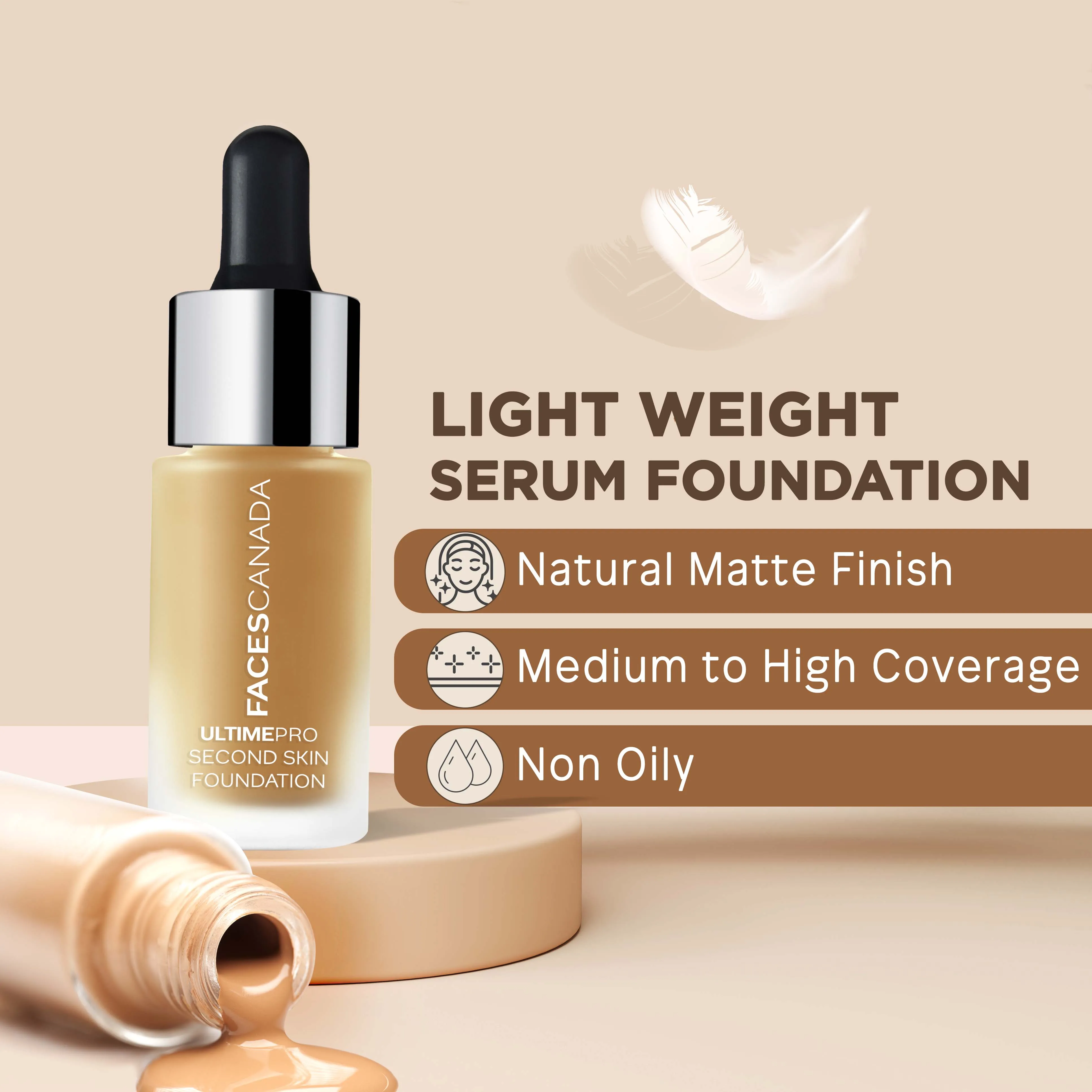 Faces Canada UltimePro Second Skin Foundation Absolute Ivory 012 (15 ml)