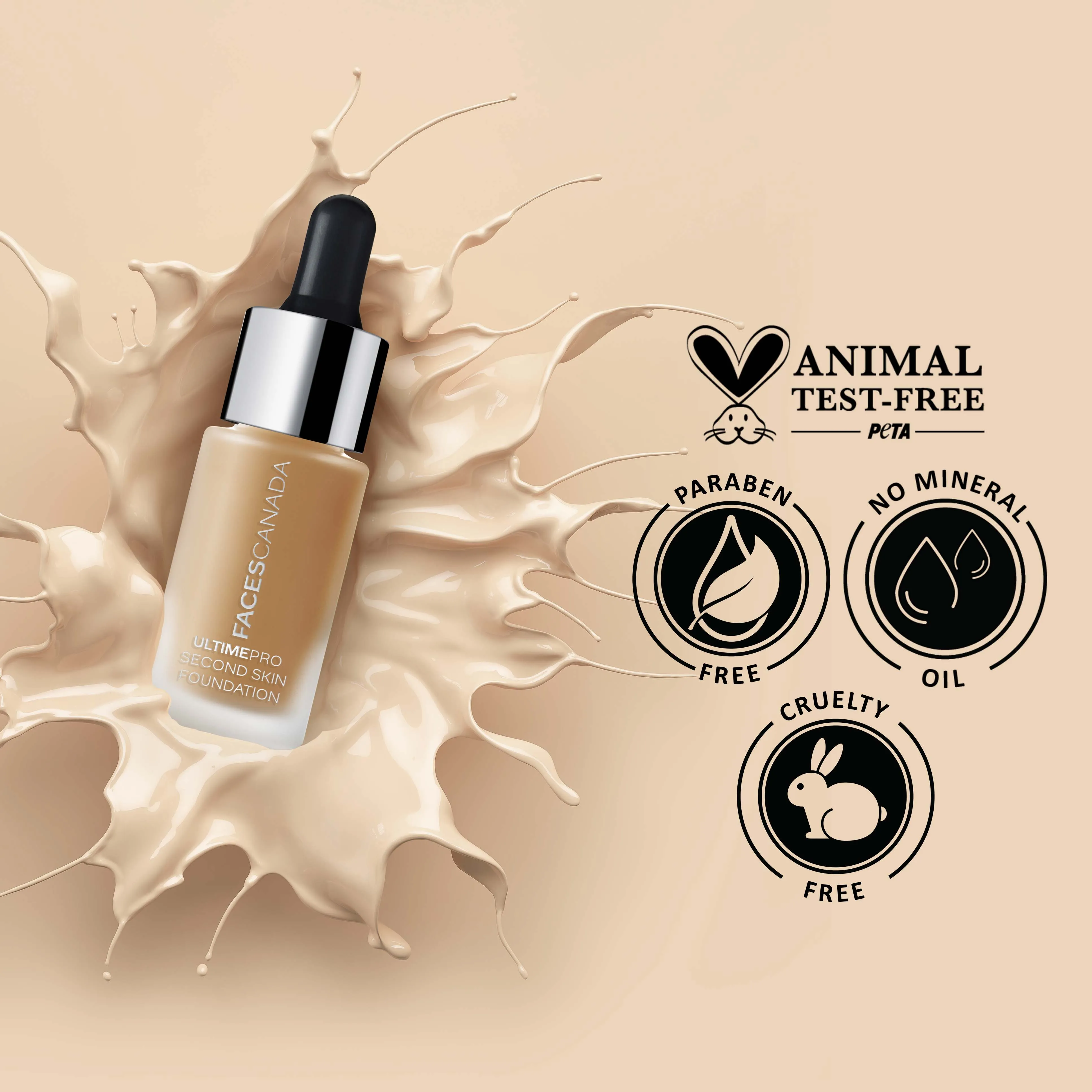 Faces Canada UltimePro Second Skin Foundation Absolute Ivory 012 (15 ml)