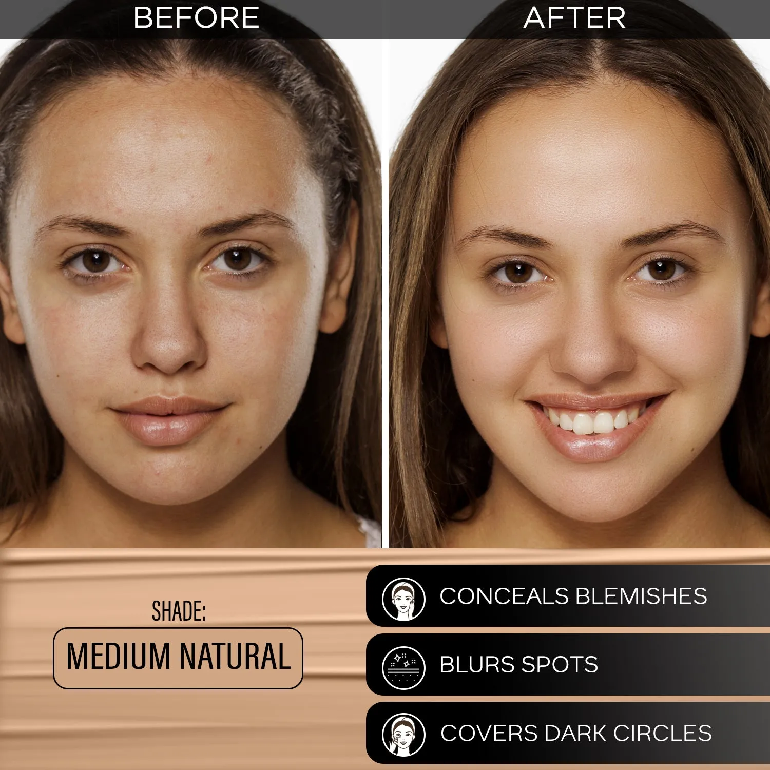 FC All Day Hydra Matte Foundation Medium Natural 022 18ml