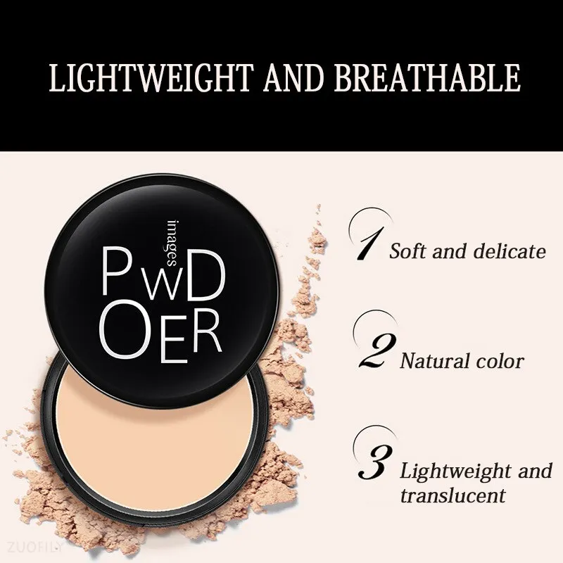 Full Coverage Long Lasting Makeup Face Powder Foundation Smoothing