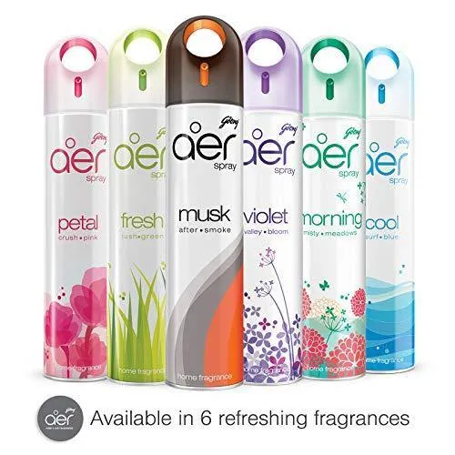 Godrej aer Spray, Home and Office Air Freshener - Fresh Lush Green (240 ml)
