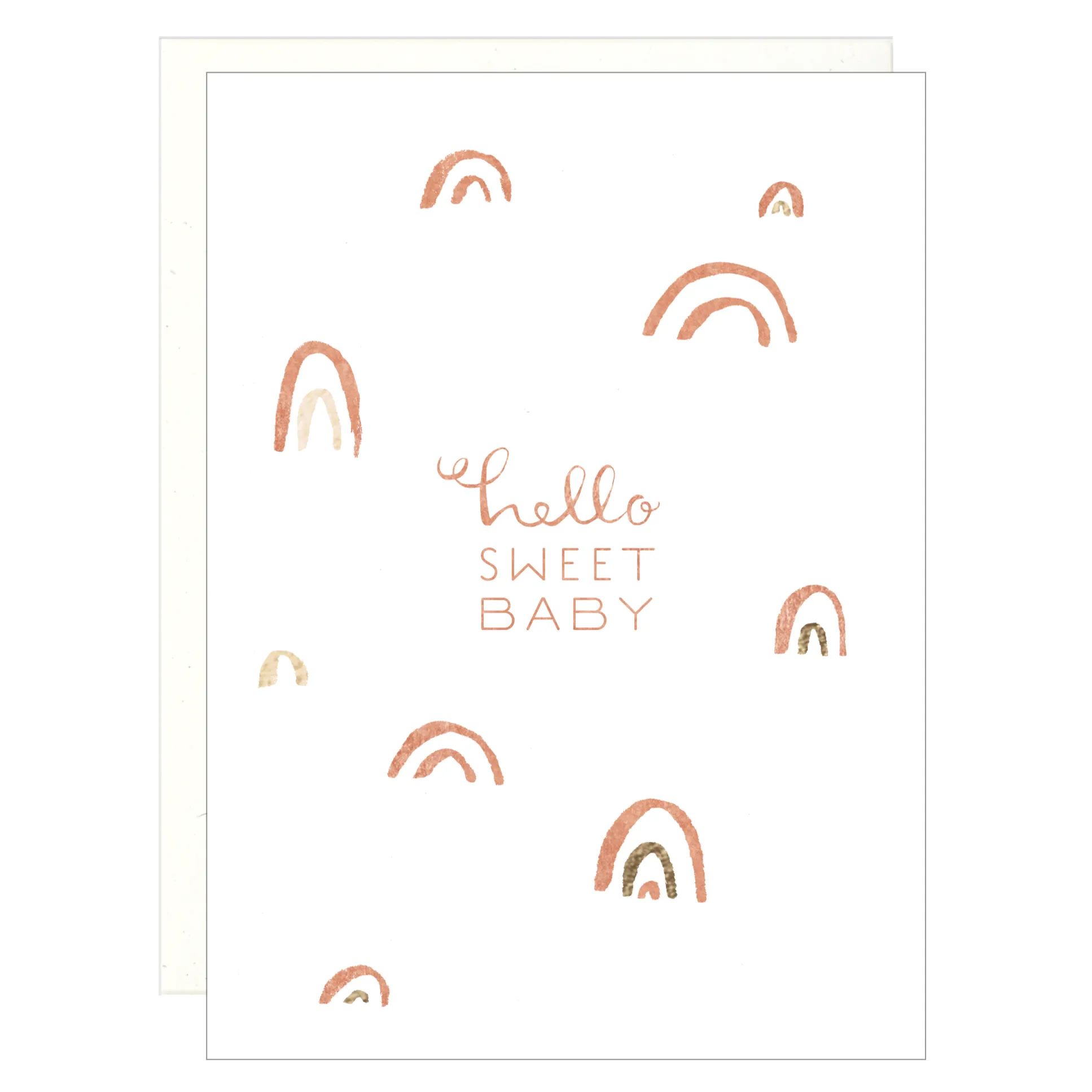 Hello Sweet Baby - Letterpress Card