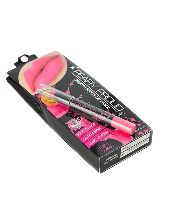 Hemani Peary Proud Smooth Matte Lip Pencil - Rosy Coral