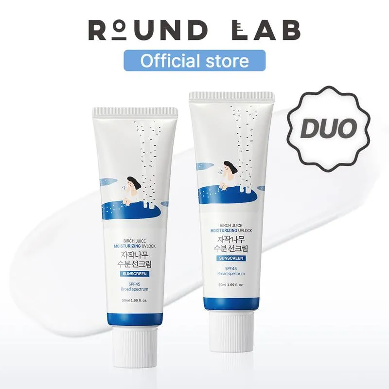 [Korean #1 Sunscreen] 1 1 Set, round LAB Birch Juice Moisturizing Sunscreen