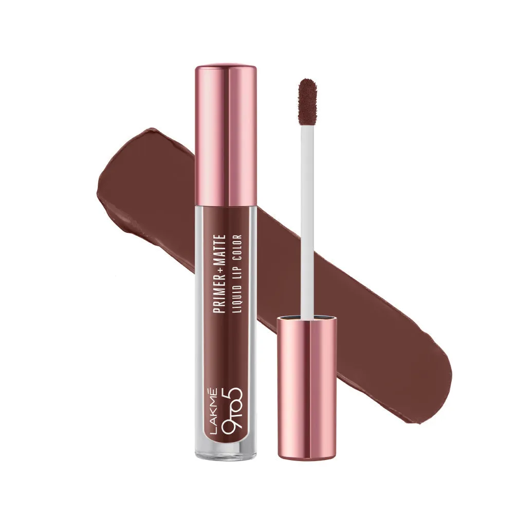 Lakmē 9to5 Primer   Matte Liquid Lip Color