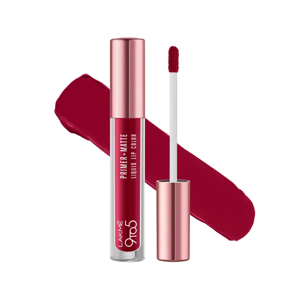 Lakmē 9to5 Primer   Matte Liquid Lip Color