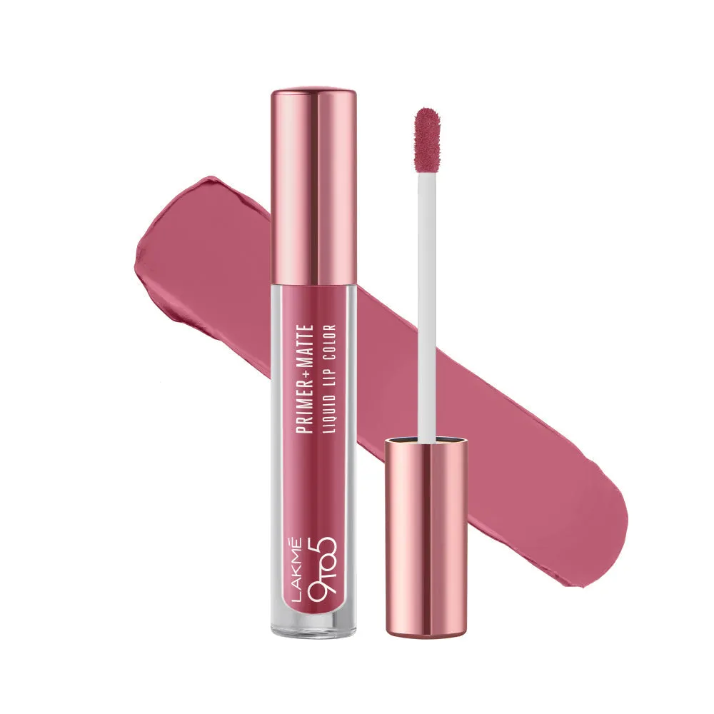 Lakmē 9to5 Primer   Matte Liquid Lip Color
