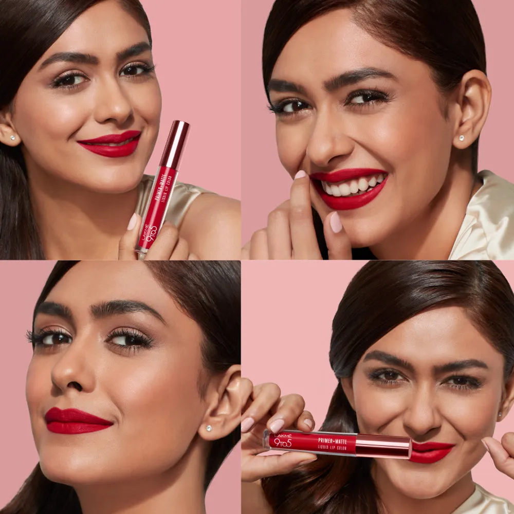 Lakmē 9to5 Primer   Matte Liquid Lip Color
