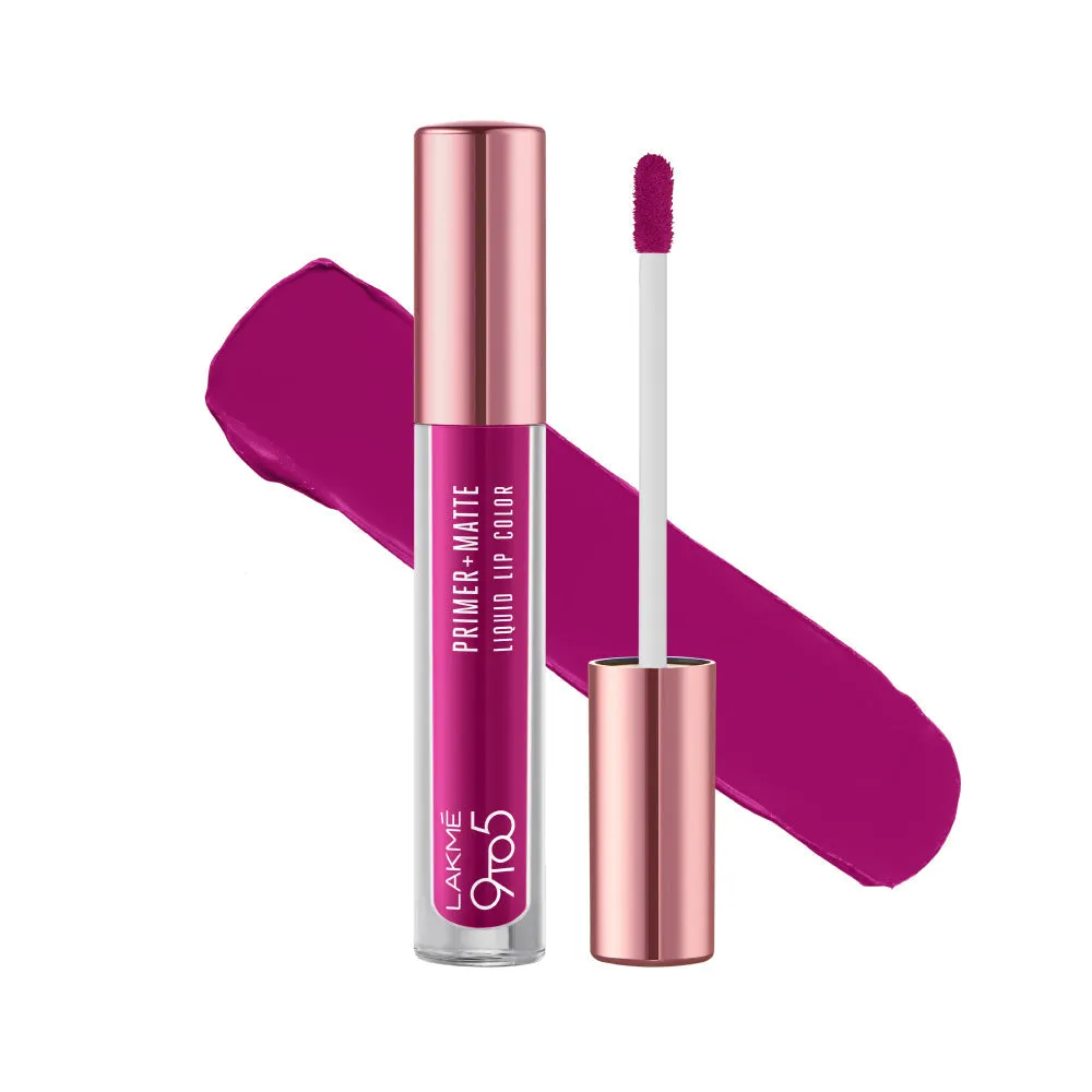 Lakmē 9to5 Primer   Matte Liquid Lip Color