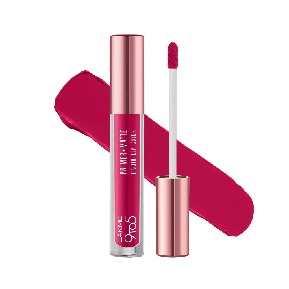 Lakmē 9to5 Primer   Matte Liquid Lip Color