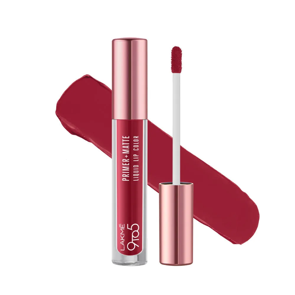 Lakmē 9to5 Primer   Matte Liquid Lip Color