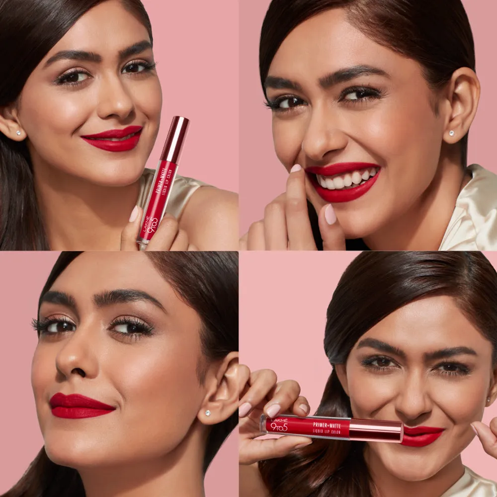 Lakmē 9to5 Primer   Matte Liquid Lip Color