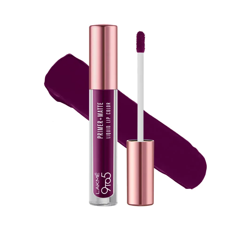 Lakmē 9to5 Primer   Matte Liquid Lip Color