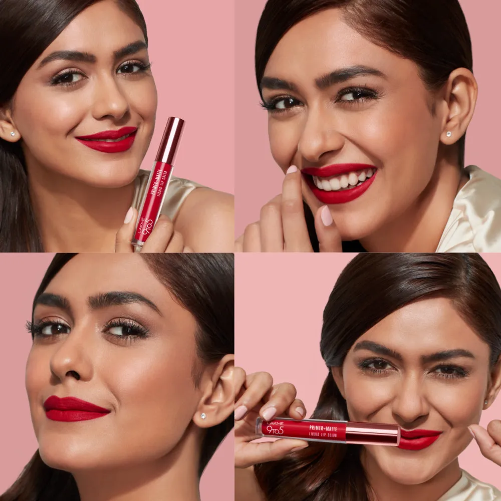 Lakmē 9to5 Primer   Matte Liquid Lip Color
