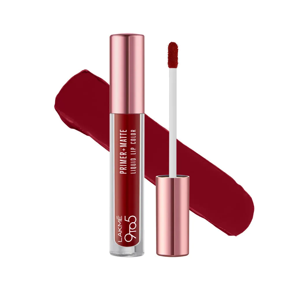 Lakmē 9to5 Primer   Matte Liquid Lip Color