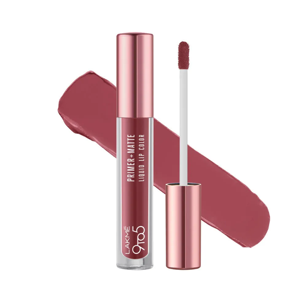 Lakmē 9to5 Primer   Matte Liquid Lip Color