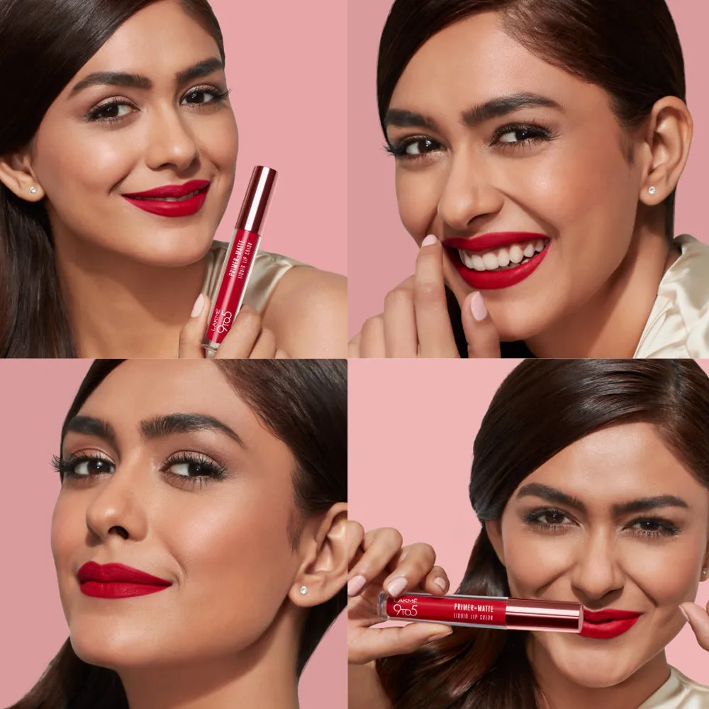 Lakmē 9to5 Primer   Matte Liquid Lip Color