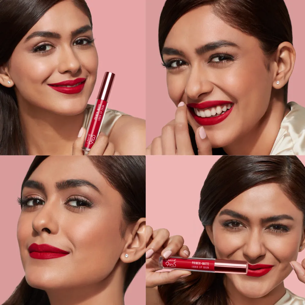 Lakmē 9to5 Primer   Matte Liquid Lip Color