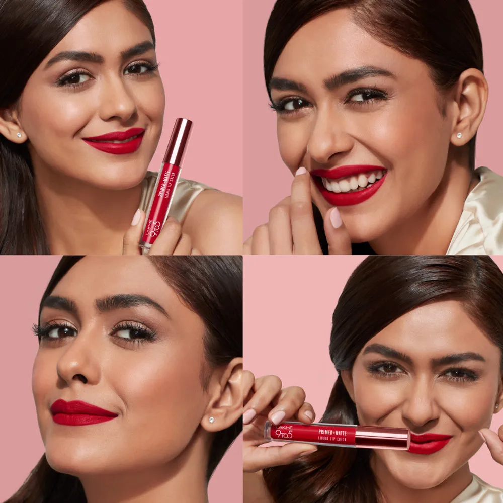 Lakmē 9to5 Primer   Matte Liquid Lip Color