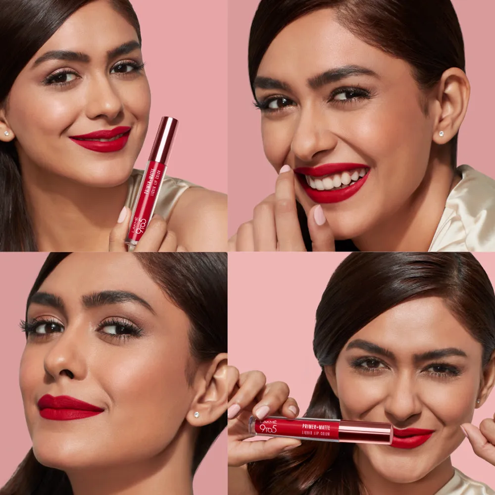 Lakmē 9to5 Primer   Matte Liquid Lip Color