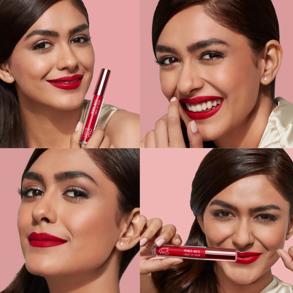 Lakmē 9to5 Primer   Matte Liquid Lip Color