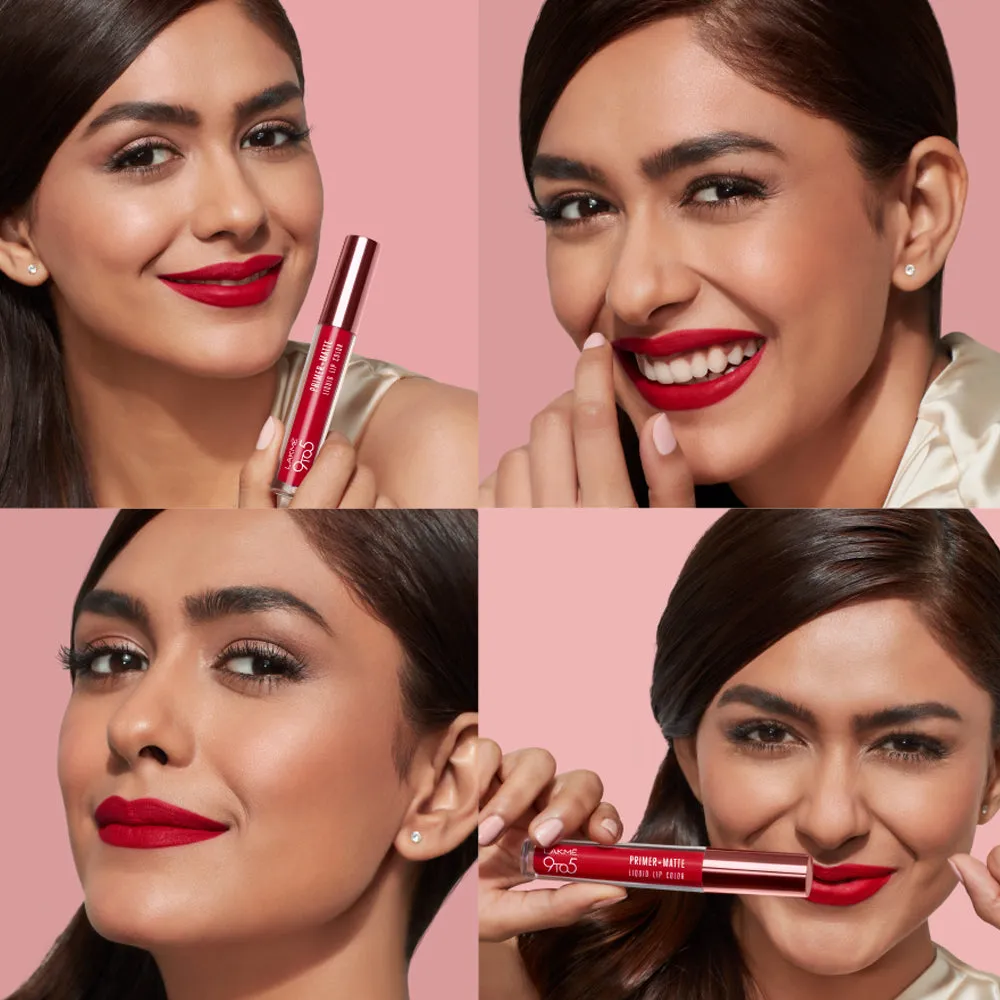 Lakmē 9to5 Primer   Matte Liquid Lip Color