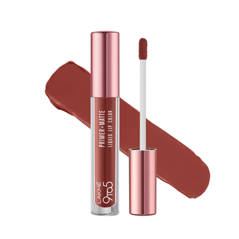 Lakmē 9to5 Primer   Matte Liquid Lip Color