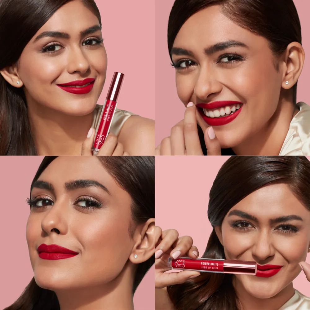 Lakmē 9to5 Primer   Matte Liquid Lip Color
