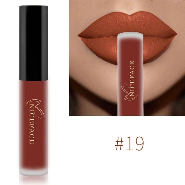 Lip Gloss Waterproof Nude Matte Liquid Lip Gloss