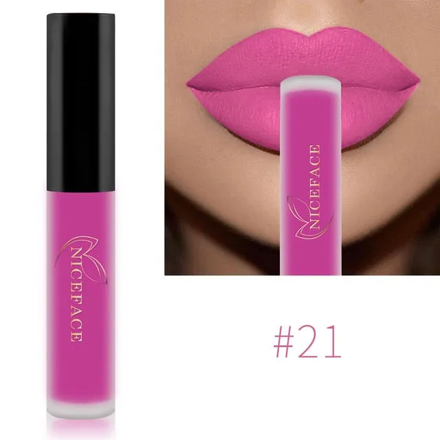 Lip Gloss Waterproof Nude Matte Liquid Lip Gloss