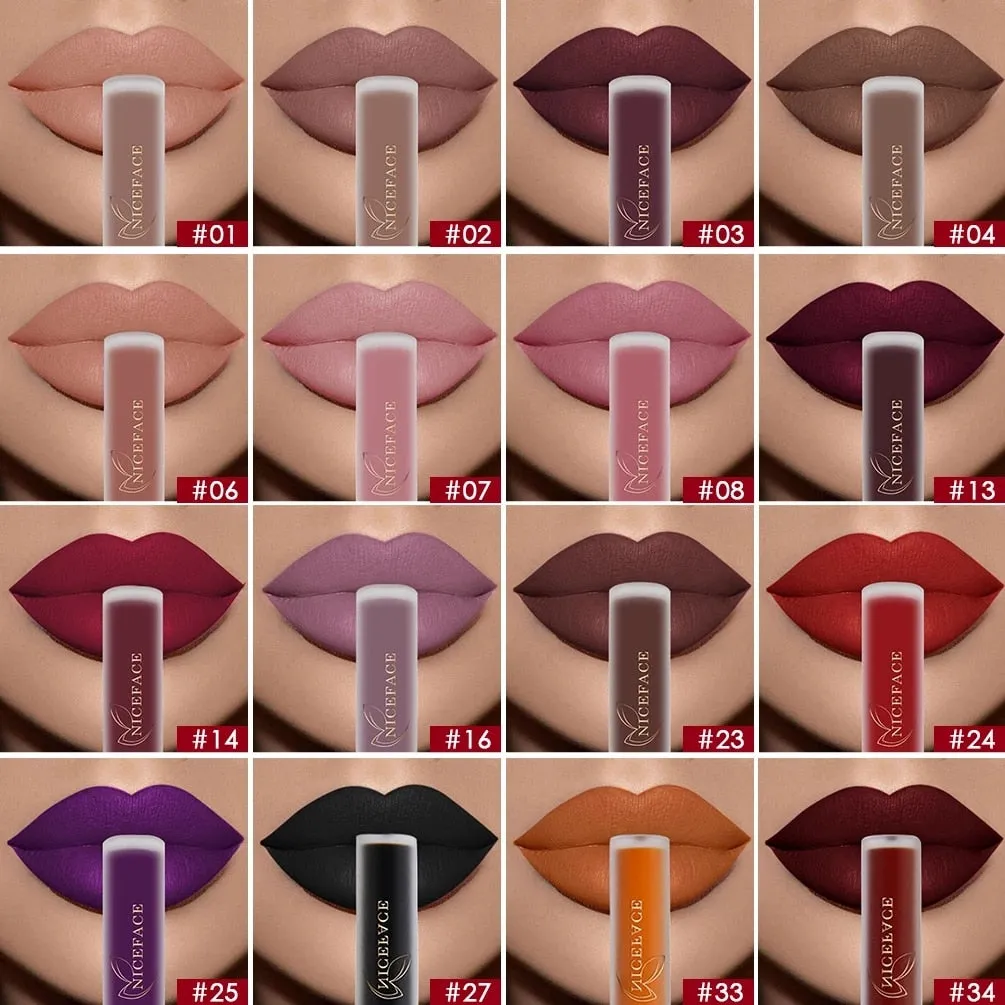 Lip Gloss Waterproof Nude Matte Liquid Lip Gloss