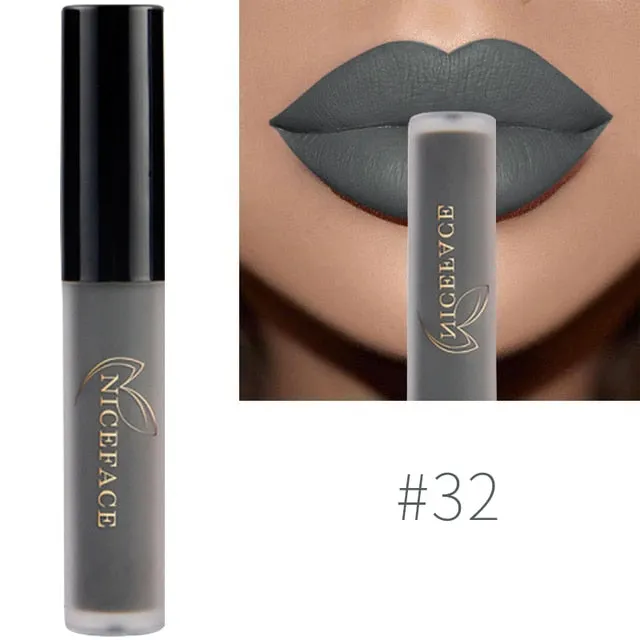 Lip Gloss Waterproof Nude Matte Liquid Lip Gloss