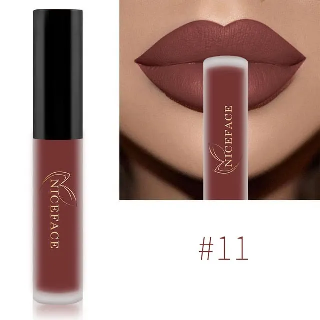 Lip Gloss Waterproof Nude Matte Liquid Lip Gloss