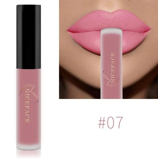 Lip Gloss Waterproof Nude Matte Liquid Lip Gloss