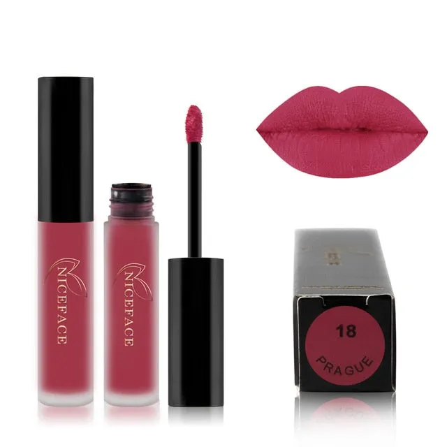 Lip Gloss Waterproof Nude Matte Liquid Lip Gloss