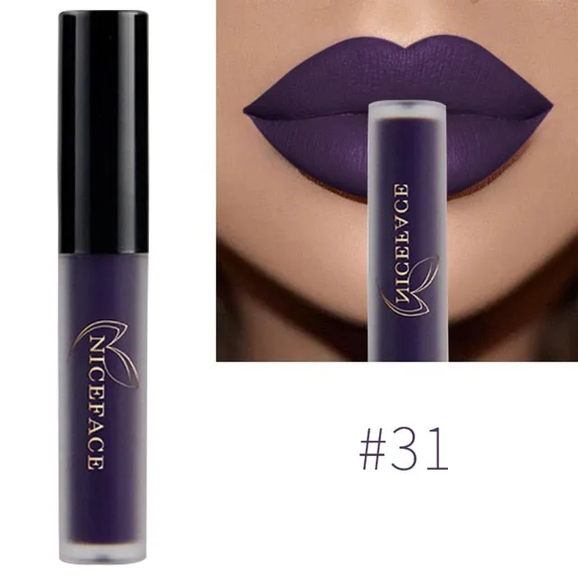Lip Gloss Waterproof Nude Matte Liquid Lip Gloss