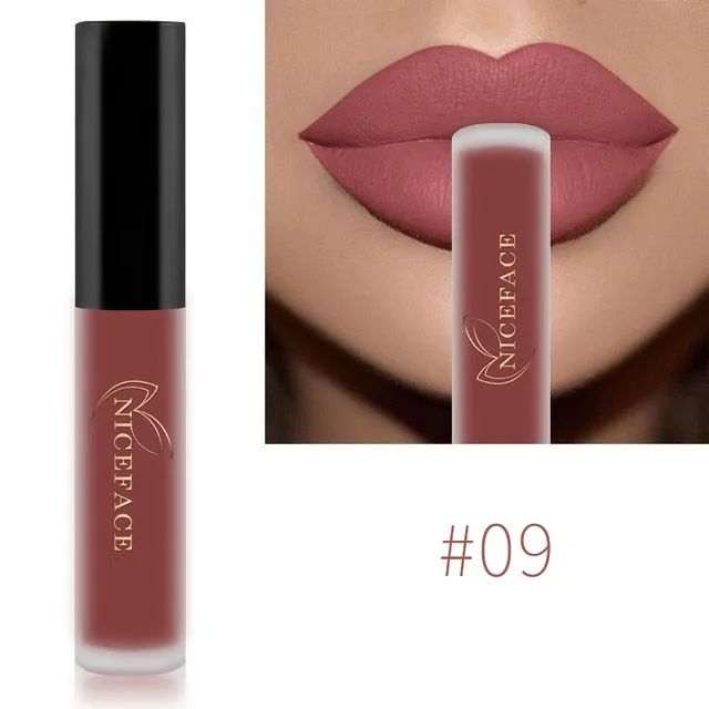 Lip Gloss Waterproof Nude Matte Liquid Lip Gloss