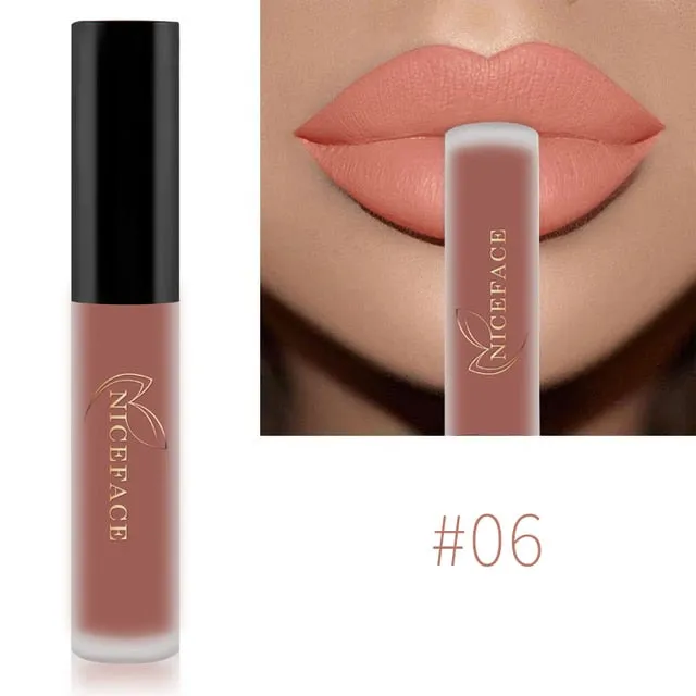 Lip Gloss Waterproof Nude Matte Liquid Lip Gloss