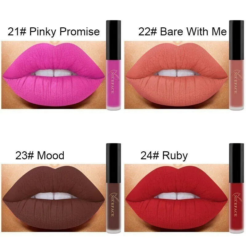 Lip Gloss Waterproof Nude Matte Liquid Lip Gloss